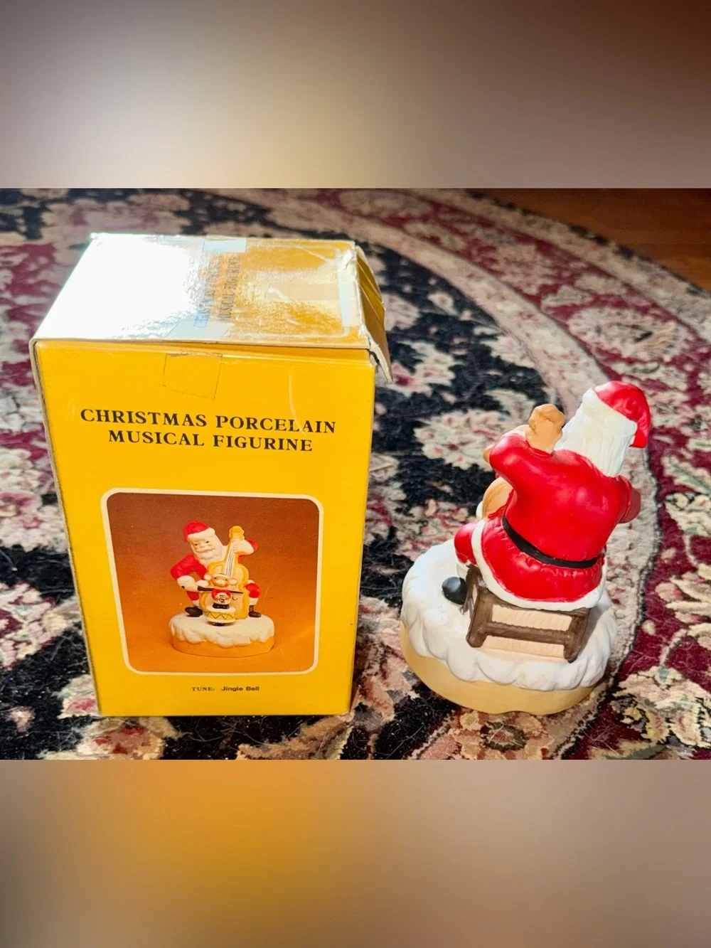 Porcelain Santa Musical Figurine